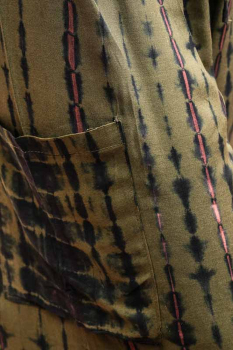 Aladdin Bali Batik Patterned Trousers, Khaki - One Size