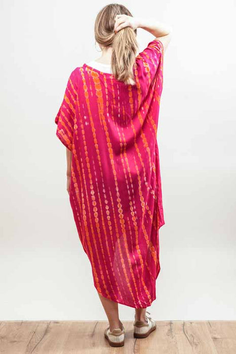 Tunic Bali Batik orange/red - One Size