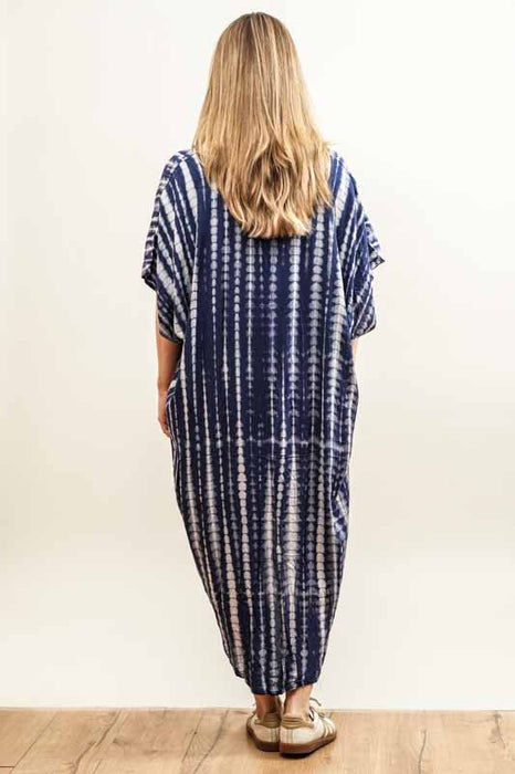 Tunic Bali Batik blue/white - One Size