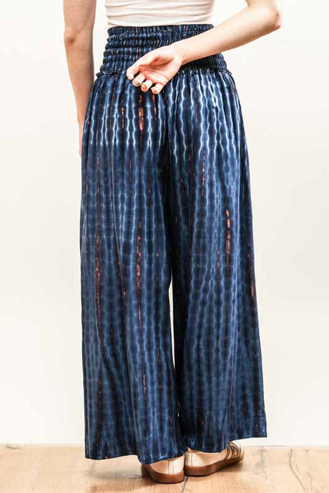 Aladdin Bali Batik Aris patterned trousers, navy - One Size