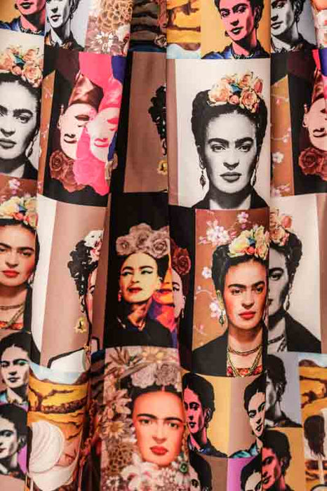 Frida Kahlo short skirt, polyester - One Size