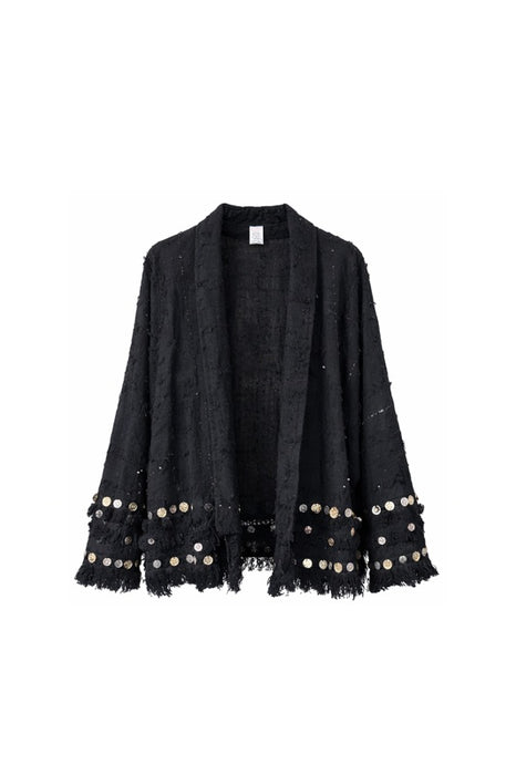 Jacke Baumwolle schwarz - One Size