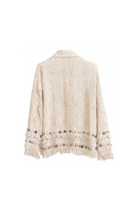 Jacke Baumwolle crème/goldfarben - One Size