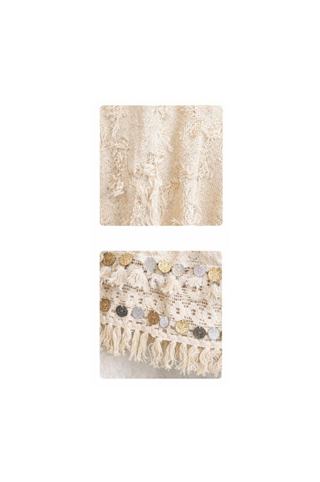 Jacke Baumwolle crème/goldfarben - One Size