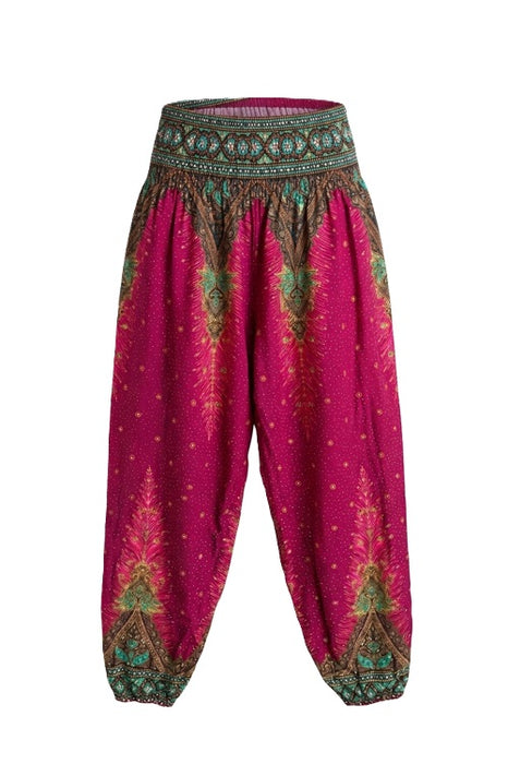 Aladinhose Rayon bordeaux/grün/multicolor - One Size