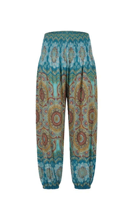Aladinhose Rayon petrol/türkis/gelb/multicolor - One Size