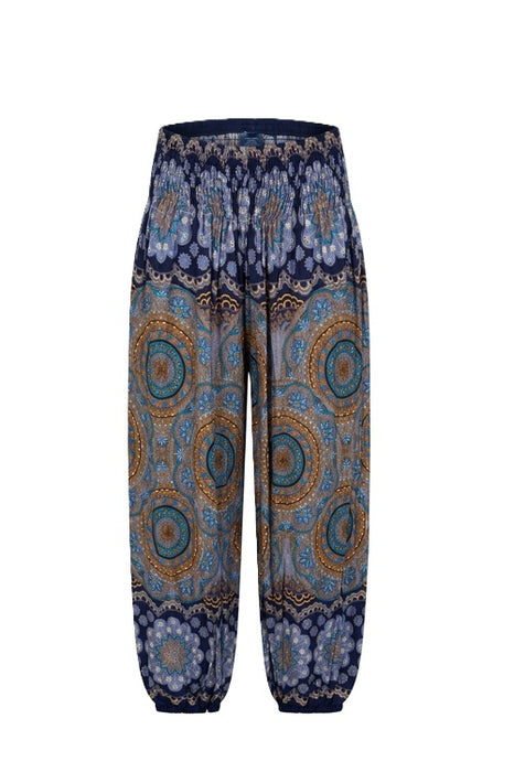 Aladinhose Rayon violett/gelb/türkis/multicolor - One Size