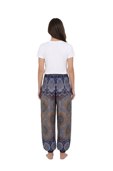 Aladinhose Rayon violett/gelb/türkis/multicolor - One Size