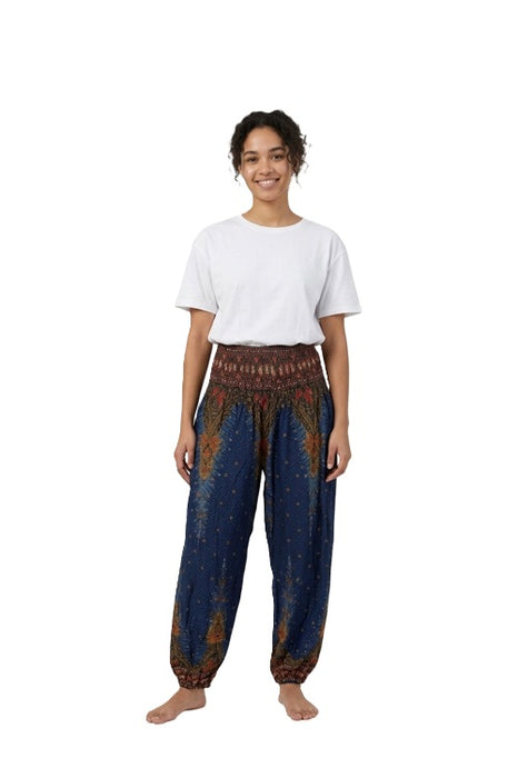 Aladinhose Rayon dunkelblau/orange/multicolor - One Size