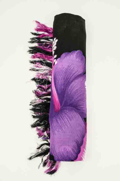 Sarong schwarz/violett/weiss Blumen 110x160 cm