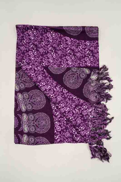 Sarong violett/beige/multicolor 110x160 cm