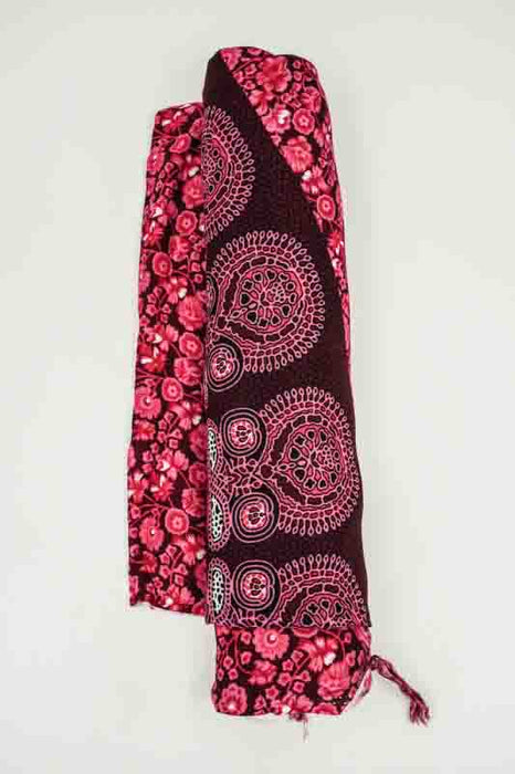 Sarong rot/bordeaux/beige/multicolor 110x160 cm
