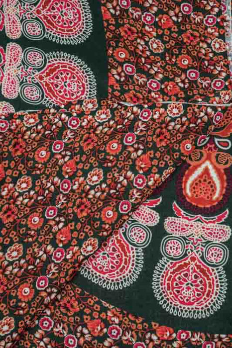 Sarong schwarz/orange/grau/mulitcolor 110x160 cm
