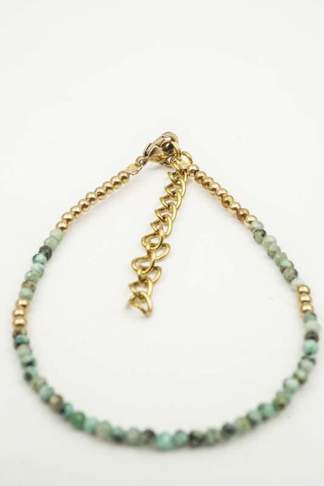 Armband 2mm afrikanischer Türkis