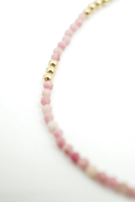 Armband 2mm pink Turmalin