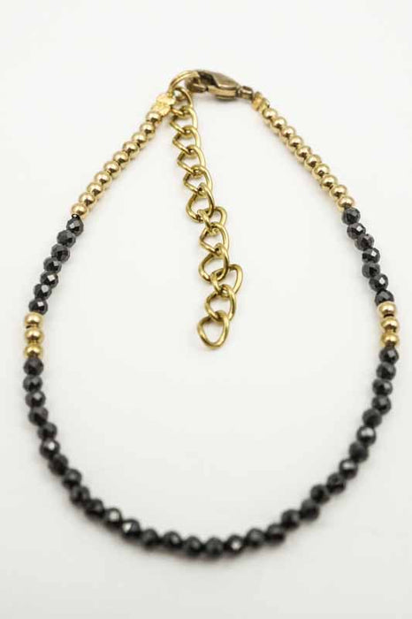 Armband 2mm Obsidian