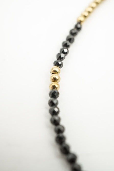 Armband 2mm Obsidian