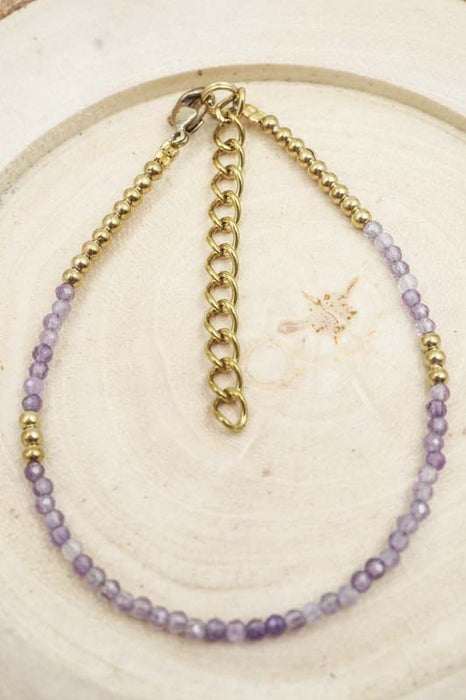Armband 2mm Amethyst