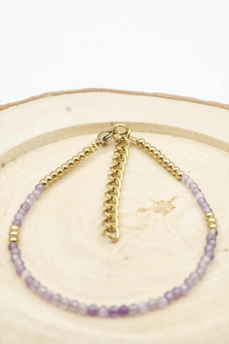 Armband 2mm Amethyst