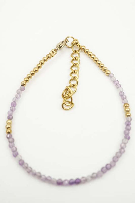 Armband 2mm Amethyst