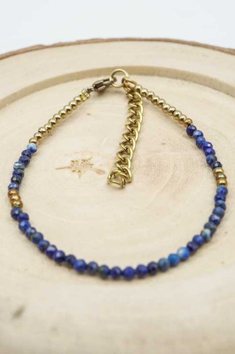 Armband 2mm Lapis Lazuli