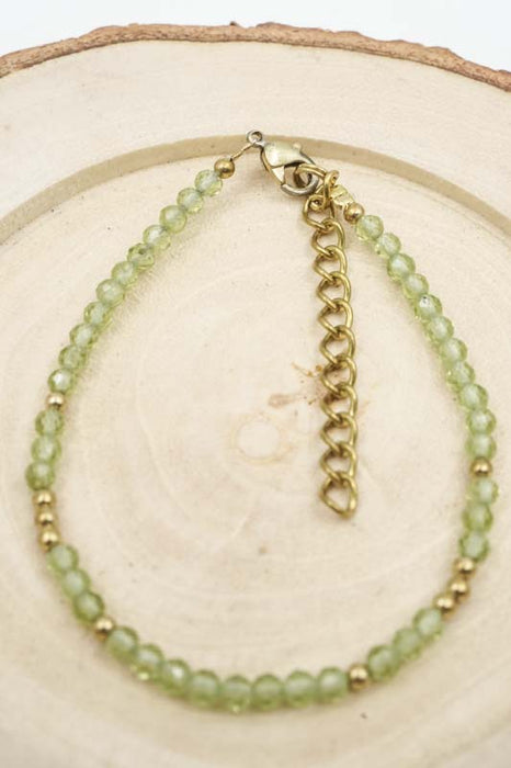 Armband 3mm Peridot