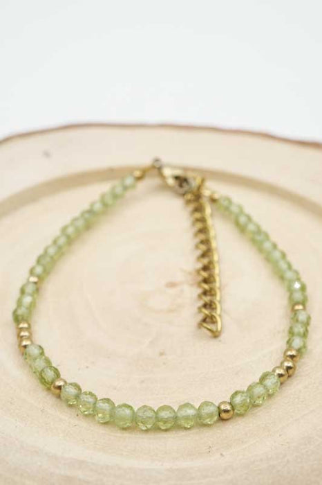 Armband 3mm Peridot