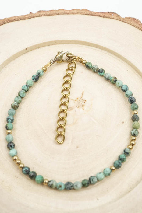 Armband 3mm afrikanischer Türkis