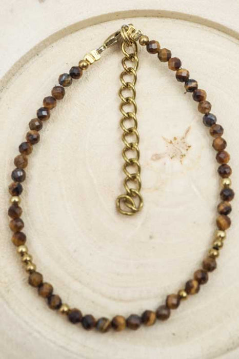 Bracelet œil de tigre 3mm