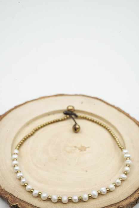 Fusskette 3mm Perlen