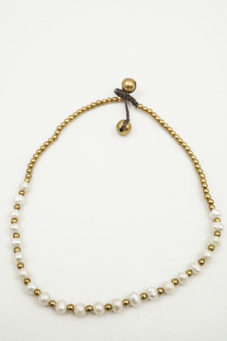 Fusskette 3mm Perlen