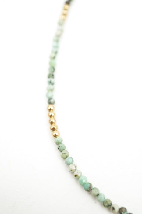 Kette 2mm afrikanischer Türkis