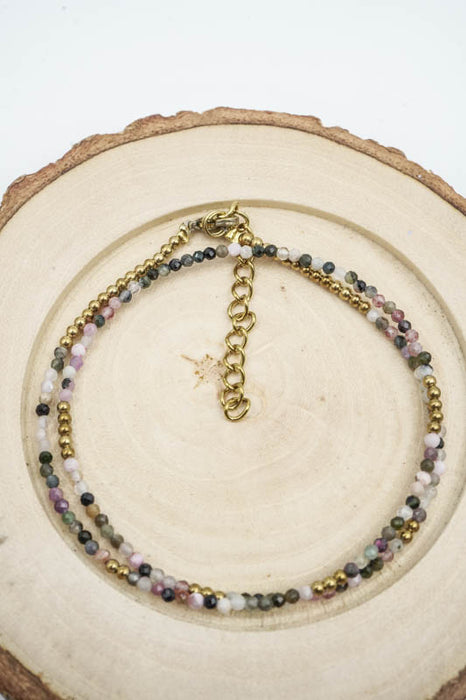 Kette 2mm Turmalin