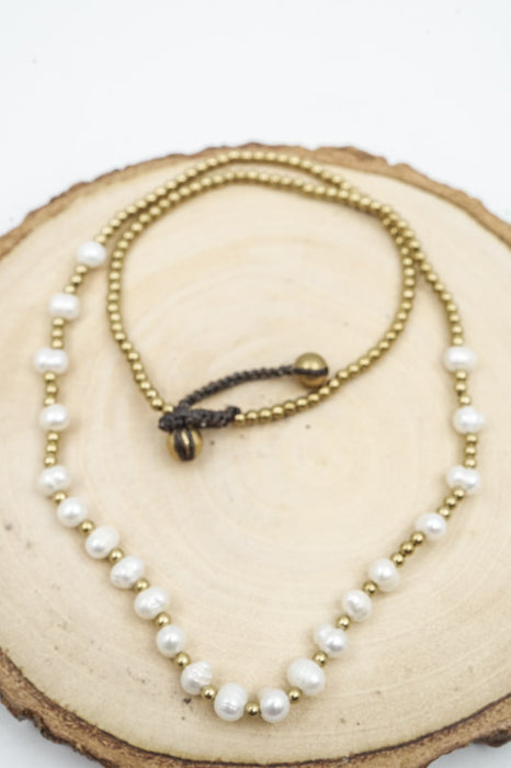 Kette 3mm Perlen