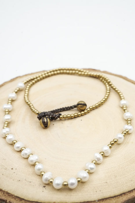 Kette 3mm Perlen