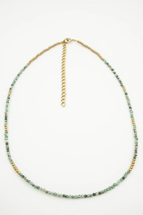 Kette 2mm afrikanischer Türkis