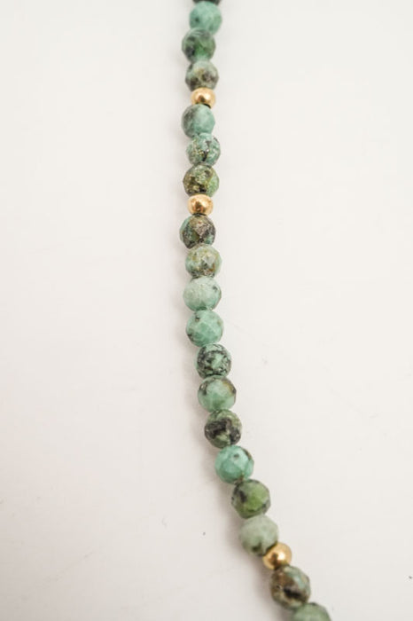 Collier 3mm Turquoise Africaine