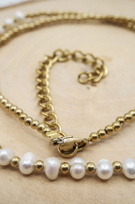 Kette 3mm Perlen