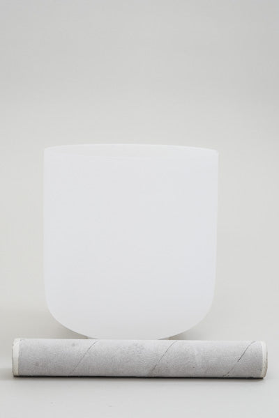 Klangschale Kristallquarz mit Klöppel 15cm