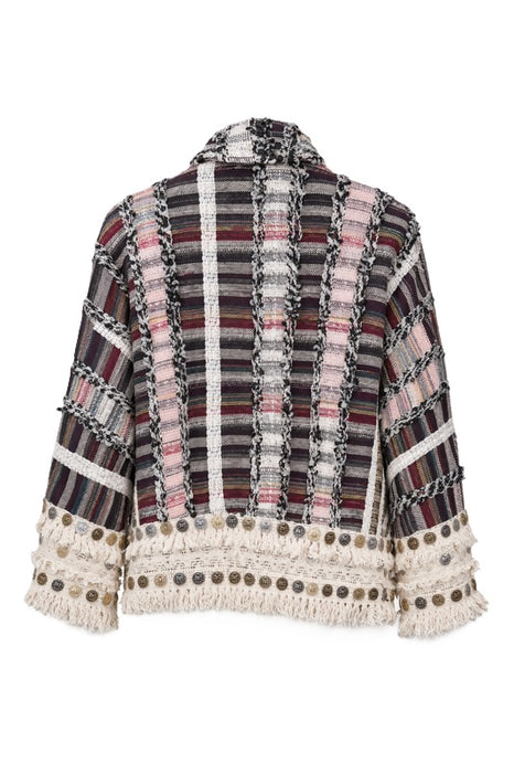 Jacket Cotton beige/black/pink/multicolor - One Size