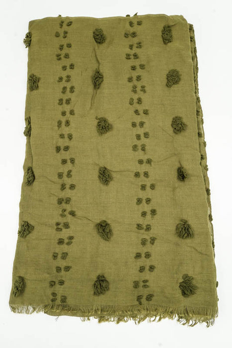 Baumwollschal khaki 80x180cm
