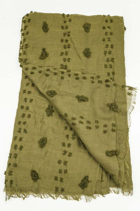 Baumwollschal khaki 80x180cm