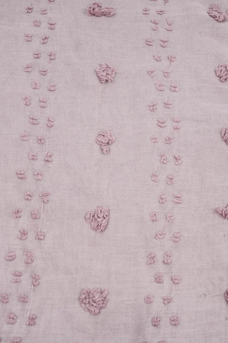 Baumwollschal taupe/rosa 80x180cm