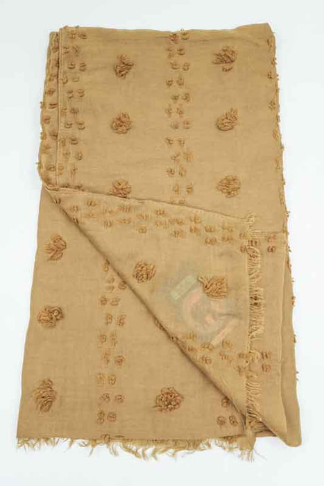 Baumwollschal braun 80x180cm