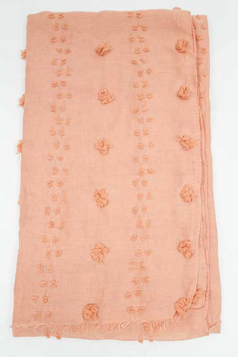 Baumwollschal apricot 80x180cm