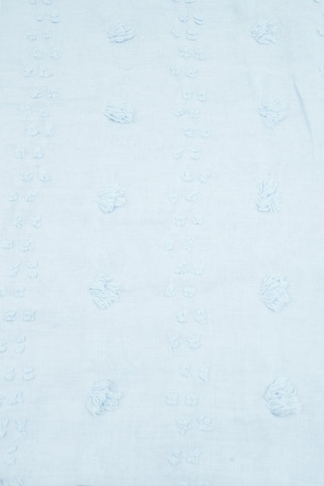 Cotton scarf baby blue 80x180cm