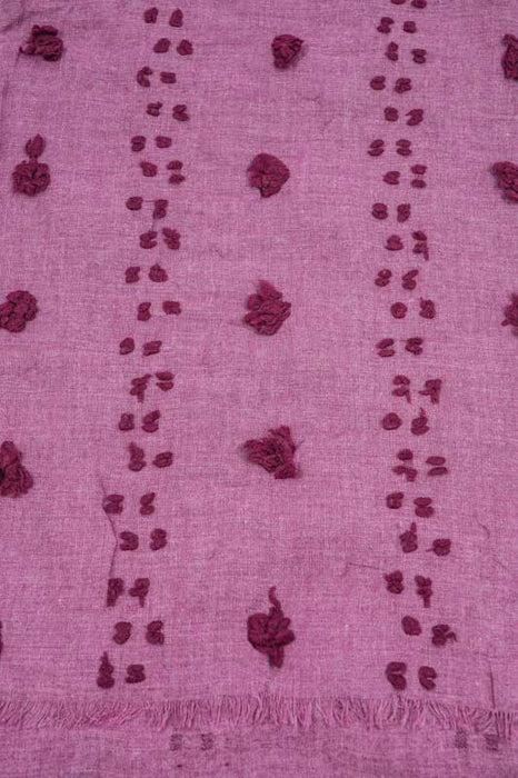 Cotton scarf bordeaux 80x180cm