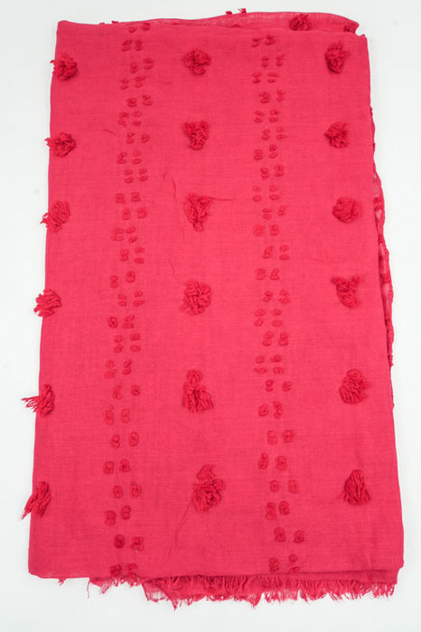 Cotton scarf red 80x180cm