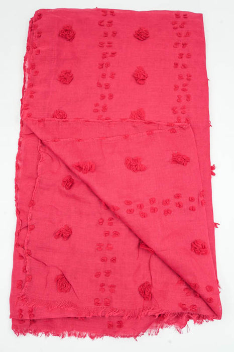 Cotton scarf red 80x180cm