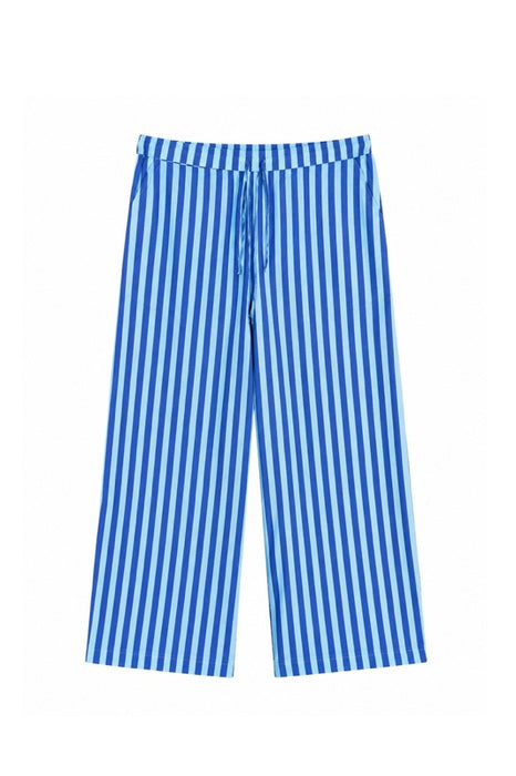 Hose Baumwolle hellblau/dunkelblau - One Size